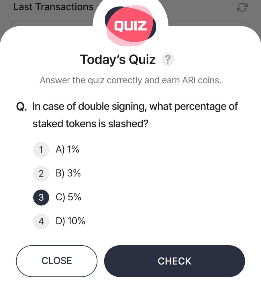 Ari Wallet Quiz Answer 11 February, 2025 Update
