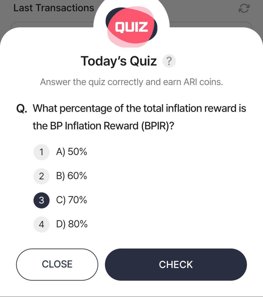 Ari Wallet Quiz Answer 5 February, 2025 Update