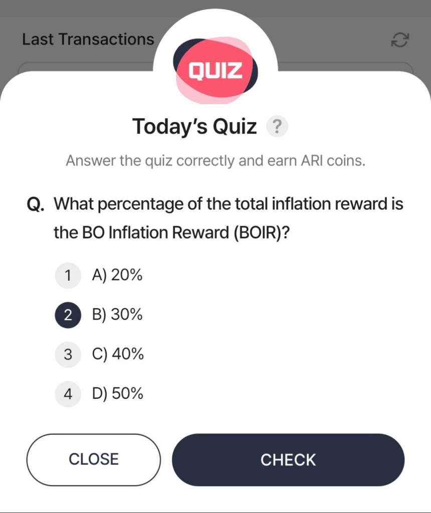 Ari Wallet Quiz Answer 7 February, 2025 Update