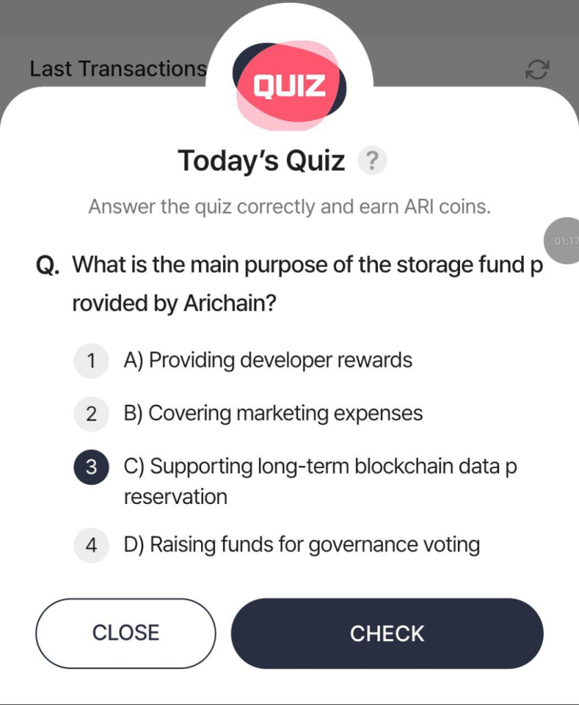 Ari Wallet Quiz Answer 8 February, 2025 Update