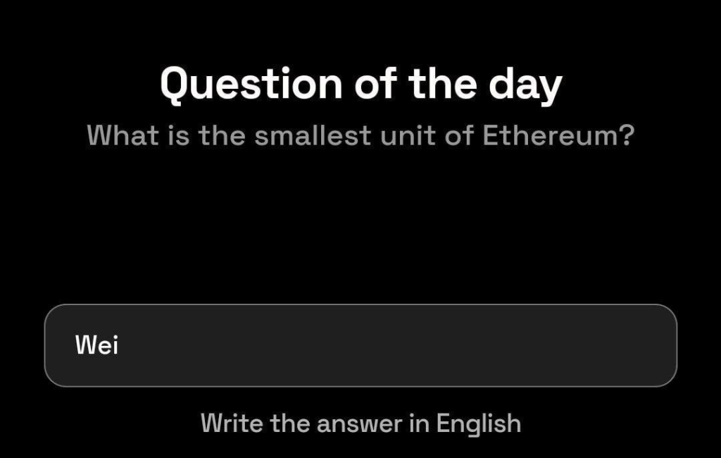 Dropee Question of the Day Code for 3 December