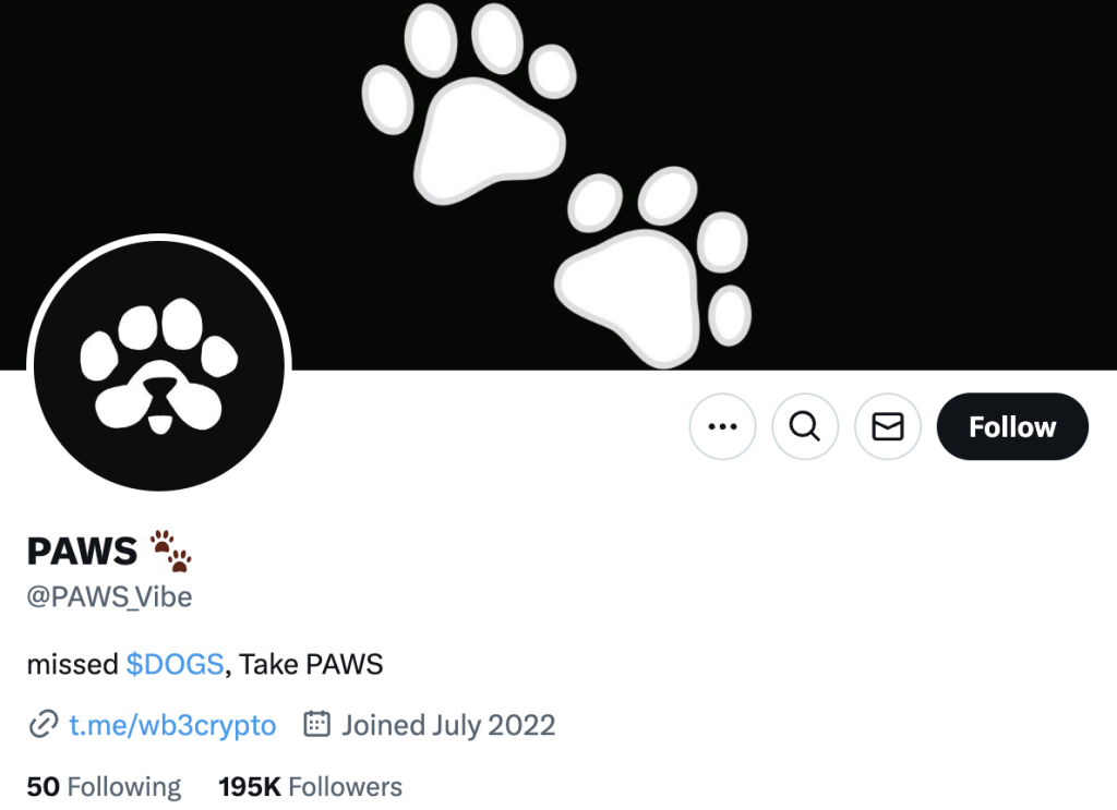 Missed $DOGS? Take PAWS! 