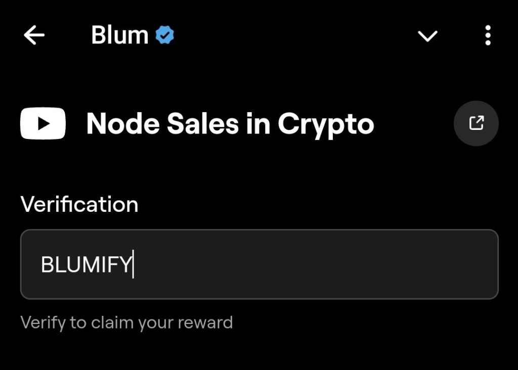 Node Sales in Crypto Blum