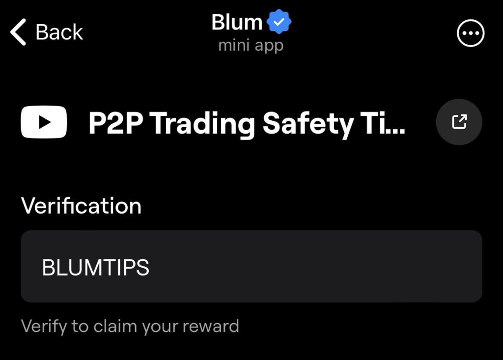 P2P Trading Safety Tips Blum 