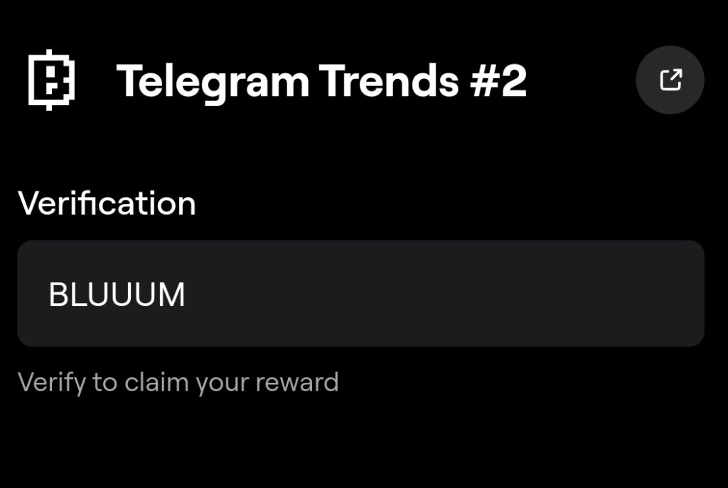 Telegram Trends #2 Blum Code