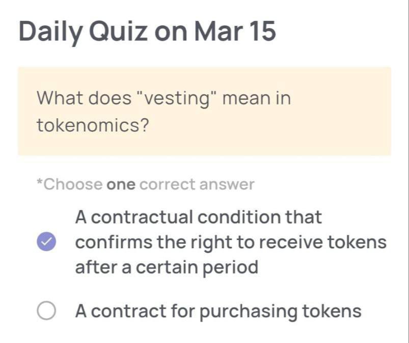 Xenea Wallet Daily Quiz Answer March 15, 2025 Update