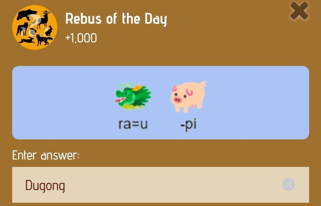 Zoo Rebus of the Day January 3, 2025