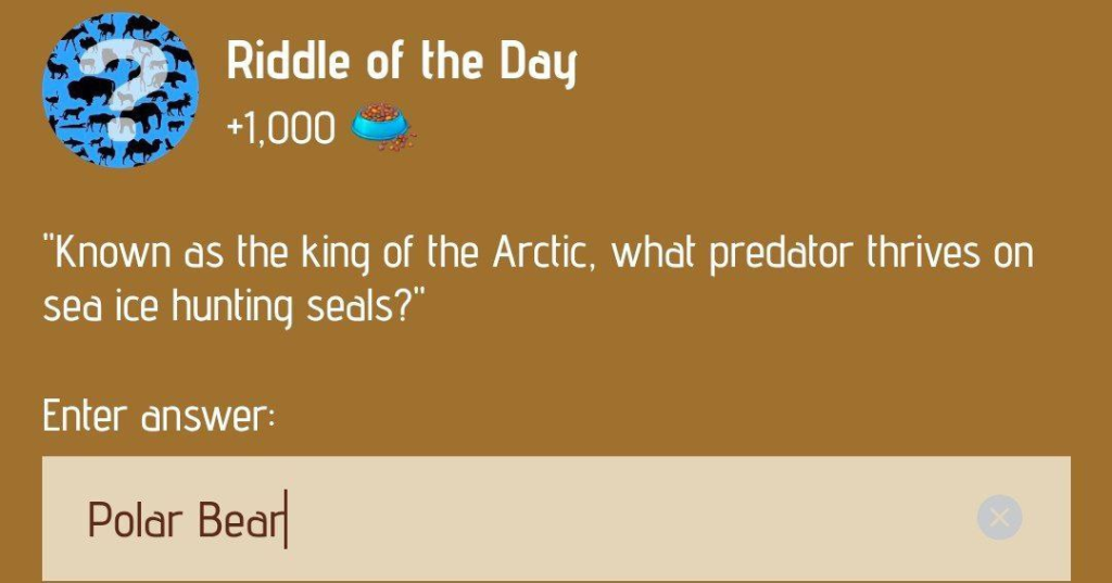 Zoo Riddle of the Day December 15, 2024