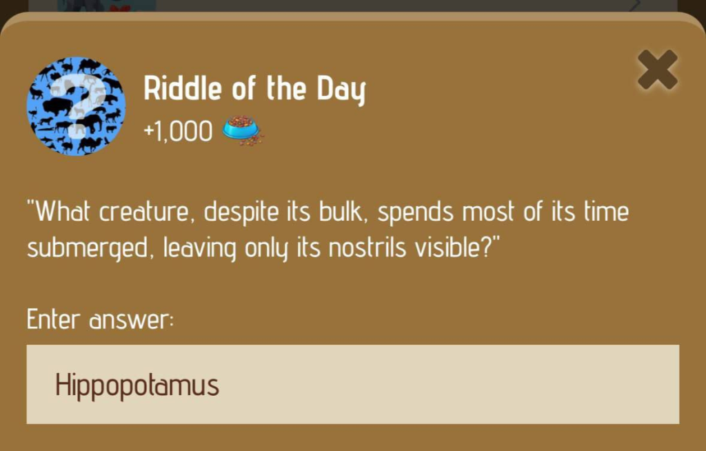 Zoo Riddle of the Day December 19