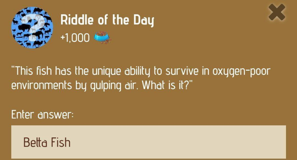 Zoo Riddle of the Day December 20