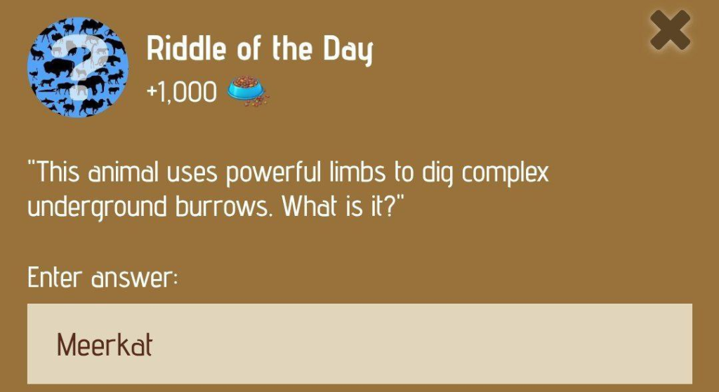 Zoo Riddle of the Day December 24, 2024