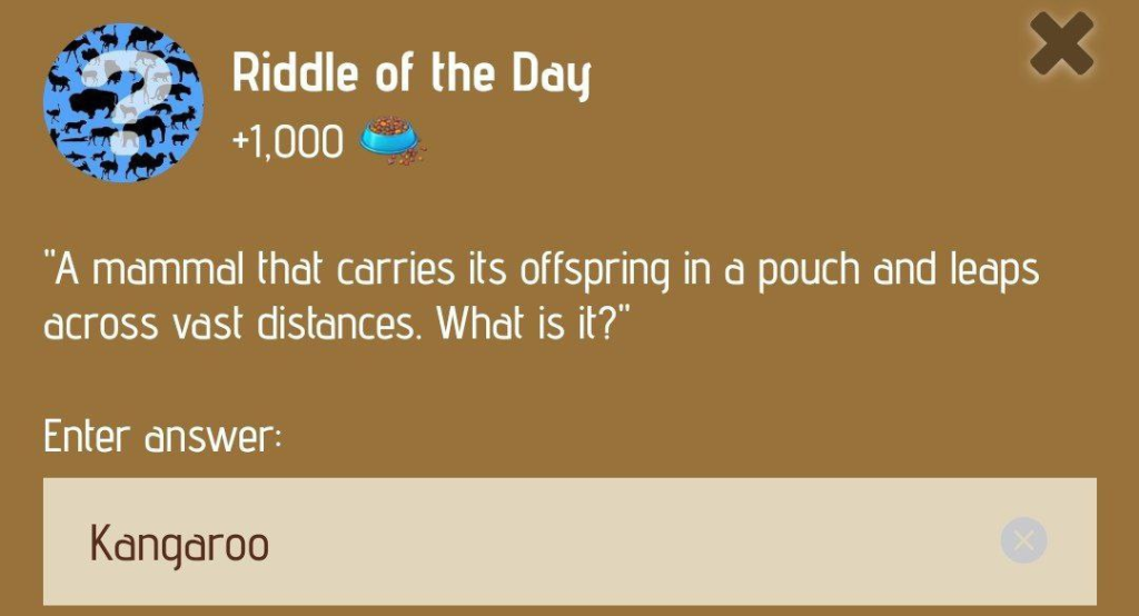 Zoo Riddle of the Day December 28, 2024