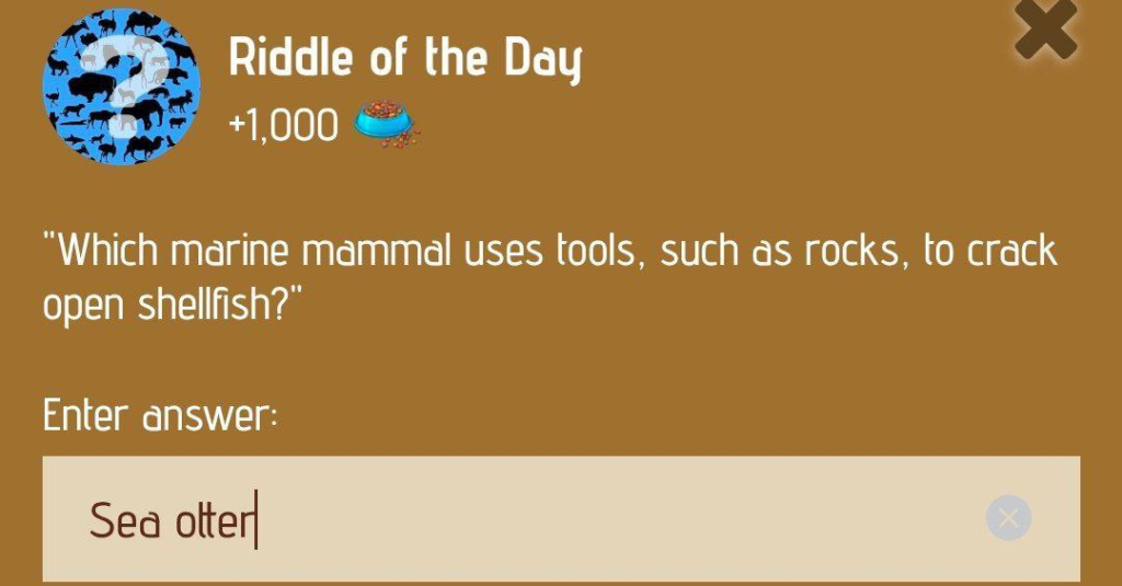 Zoo Riddle of the Day December 31, 2024