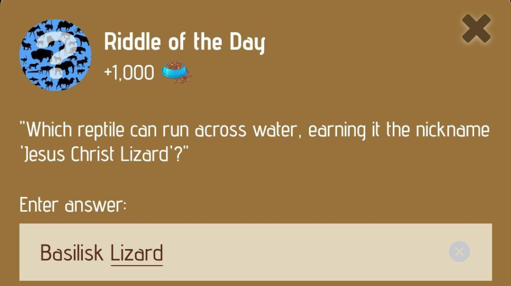 Zoo Riddle of the Day January 10, 2025