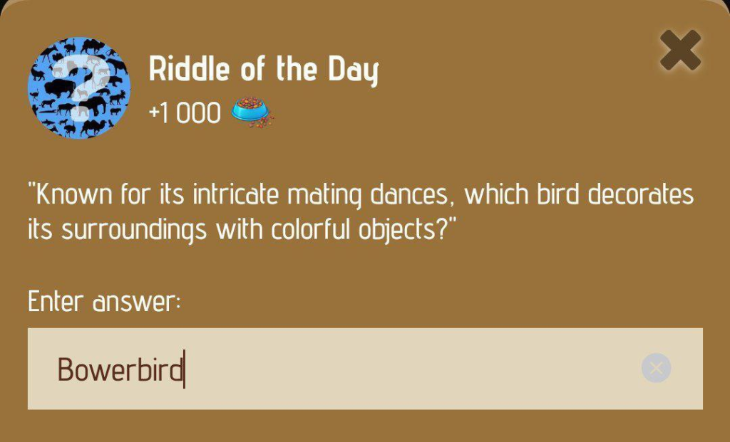 Zoo Riddle of the Day January 9, 2025