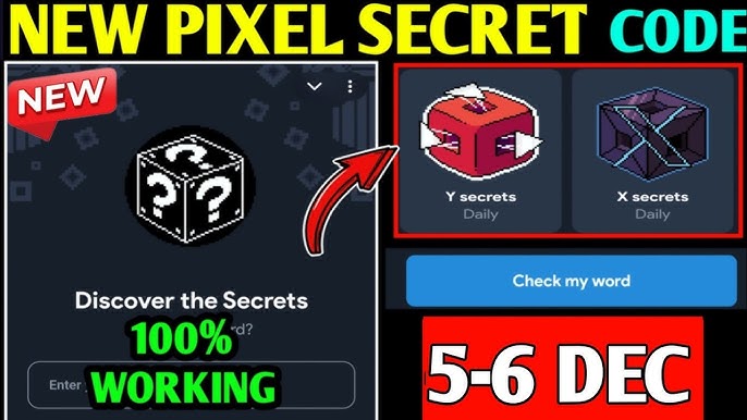 Today’s Not Pixel Secret Code December 5-6 Update