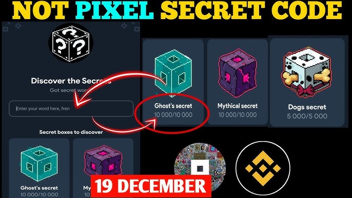 Today’s Not Pixel Secret Word December 19-20 Update