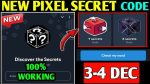 Today’s Not Pixel Secret Code December 3-4 Update