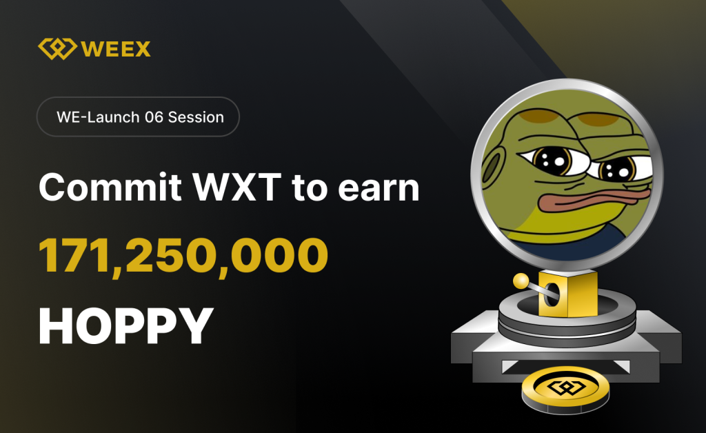 WEEX WE-Launch – Hoppy (HOPPY) to be Listed & Free 171,250,000 HOPPY Airdrops!