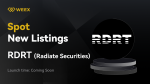 WEEX Will List Radiate Securities ($RDRT) for Spot Trading