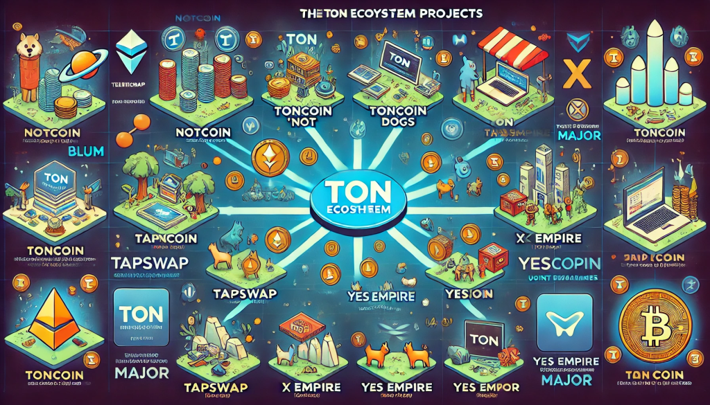 Upcoming TON Ecosystem Airdrops in 2024：Blum, Tapswap, X Empire, Yescoin and Major