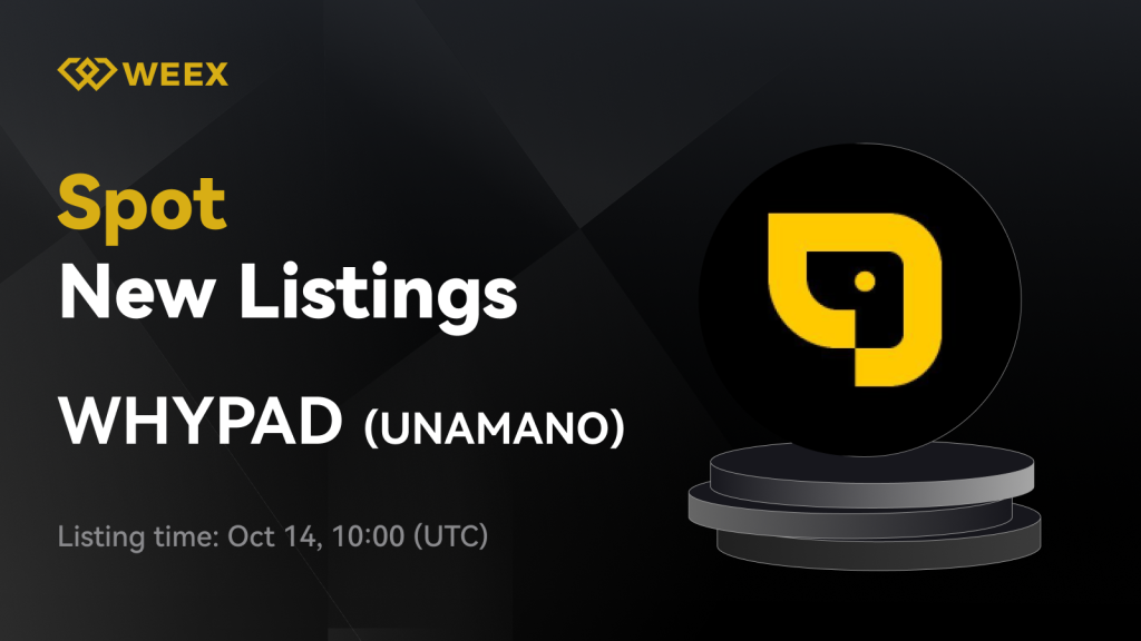 whypad listing on weex
