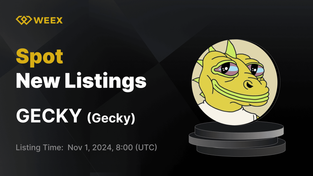 Gecky listing on weex crypto exchange
