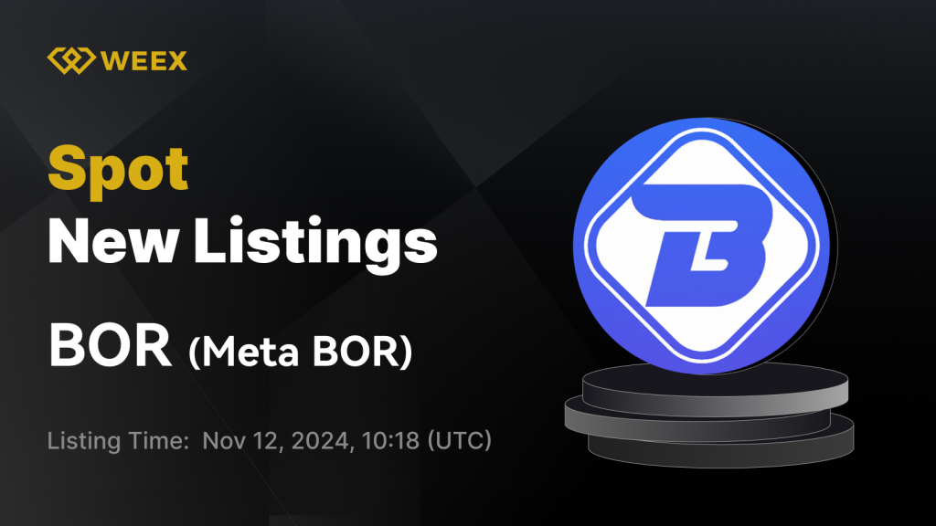 Meta BOR (BOR) Will List on WEEX Spot Trading