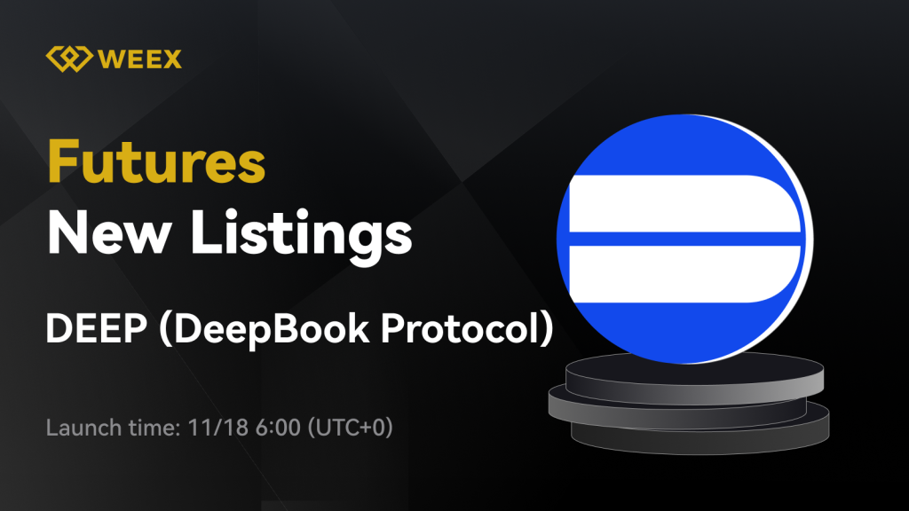 DeepBook Protocol (DEEP-USDT) Will List on WEEX Futures Pro