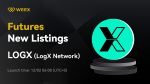 WEEX New Listing: LogX Network (LOGX-USDT) Will be Listed on WEEX Futures