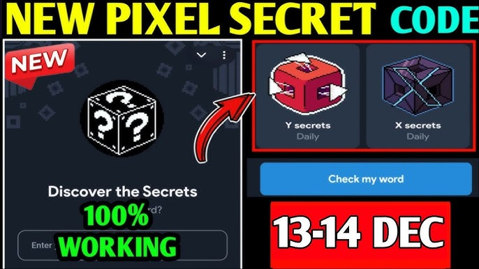 Today’s Not Pixel Secret Code December 13-14 Update