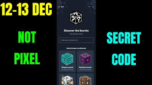 Today’s Not Pixel Secret Code December 12-13