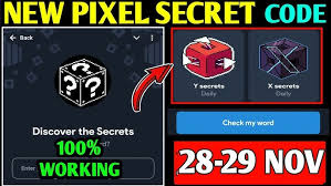 Today’s Not Pixel Secret Code November 28-29 Update