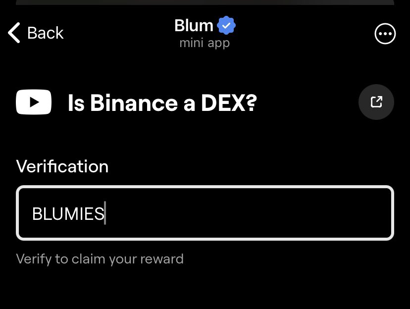 Is Binance a DEX Blum Code